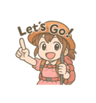登山するメイドさんスタンプ2（個別スタンプ：24）