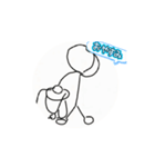 動きます棒人間（個別スタンプ：2）