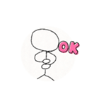 動きます棒人間（個別スタンプ：3）