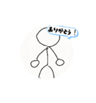 動きます棒人間（個別スタンプ：7）