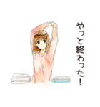 ふつうの女の子の洗濯日和（個別スタンプ：21）