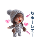 カップルで使える❤️常に叫ぶ子 女の子ver.（個別スタンプ：6）