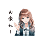 ほろ酔いOLの乾杯（個別スタンプ：9）