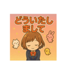 ご挨拶のスタンプです（個別スタンプ：5）