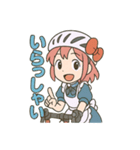 ロードバイクに乗るメイドさん2（個別スタンプ：9）