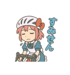 ロードバイクに乗るメイドさん2（個別スタンプ：12）