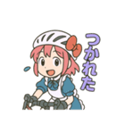 ロードバイクに乗るメイドさん2（個別スタンプ：14）