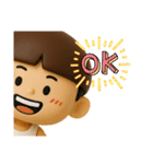 可愛い坊やのスタンプだよ（個別スタンプ：5）