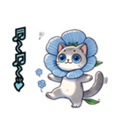 ネモフィラにゃん①,（個別スタンプ：22）