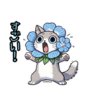 ネモフィラにゃん①,（個別スタンプ：25）