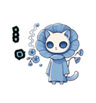 ネモフィラにゃん①,（個別スタンプ：37）