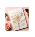 #丁寧な挨拶♪日常会話 Rose and Cosmetics（個別スタンプ：5）