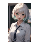 おとなしい女の子の写真（個別スタンプ：2）
