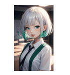おとなしい女の子の写真（個別スタンプ：7）