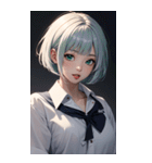 おとなしい女の子の写真（個別スタンプ：10）