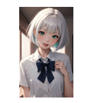 おとなしい女の子の写真（個別スタンプ：12）