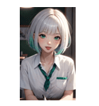 おとなしい女の子の写真（個別スタンプ：16）