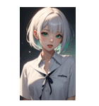 おとなしい女の子の写真（個別スタンプ：18）