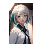 おとなしい女の子の写真（個別スタンプ：20）