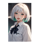 おとなしい女の子の写真（個別スタンプ：21）