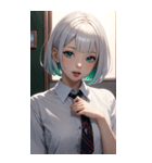 おとなしい女の子の写真（個別スタンプ：26）