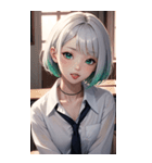 おとなしい女の子の写真（個別スタンプ：29）