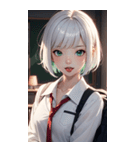 おとなしい女の子の写真（個別スタンプ：38）