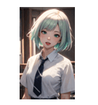 おとなしい女の子の写真（個別スタンプ：39）