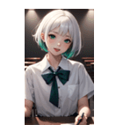 おとなしい女の子の写真（個別スタンプ：40）