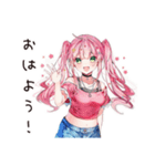 自信満々のポジティブ女子（個別スタンプ：3）