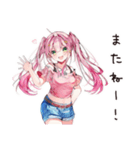 自信満々のポジティブ女子（個別スタンプ：7）