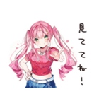 自信満々のポジティブ女子（個別スタンプ：14）