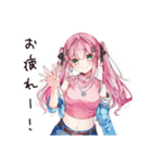 自信満々のポジティブ女子（個別スタンプ：22）