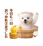 ラフな敬語の癒し白くま（個別スタンプ：17）