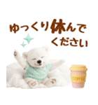 ラフな敬語の癒し白くま（個別スタンプ：18）