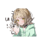 ゆるパーカーちゃんの敬語で感謝（個別スタンプ：31）