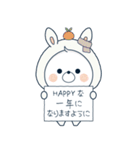 再販：飛び出す♪くまぽこメッセージ（冬）（個別スタンプ：7）
