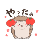 ハリネズミ✖️トマトのにっこりスタンプ（個別スタンプ：11）
