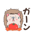 ハリネズミ✖️トマトのにっこりスタンプ（個別スタンプ：20）