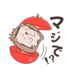 ハリネズミ✖️トマトのにっこりスタンプ（個別スタンプ：23）