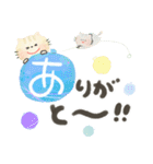 にっこり猫の前向き幸せ言葉スタンプ♡春夏（個別スタンプ：6）