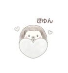 ハリネズミと推し活*白（個別スタンプ：2）