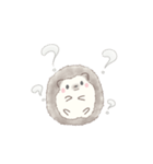 ハリネズミと推し活*白（個別スタンプ：6）