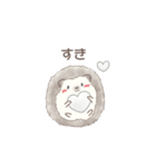 ハリネズミと推し活*白（個別スタンプ：16）