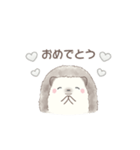 ハリネズミと推し活*白（個別スタンプ：22）