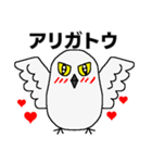 シロフクロウ★キュートな使える日常会話（個別スタンプ：9）