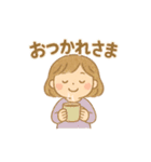 ふんわりガールの日常スタンプ（個別スタンプ：6）