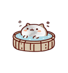 お風呂猫 ごはん中,（個別スタンプ：18）