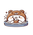 お風呂猫 ごはん中,（個別スタンプ：22）