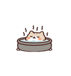 お風呂猫 ごはん中,（個別スタンプ：31）